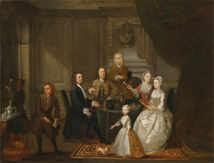 Group portrait, probably of the Raikes family by Gawen Hamilton