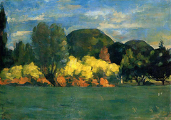 Grove in Jas de Bouffan by Paul Cézanne