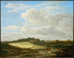 Hilly wheat field by Jacob van Ruisdael