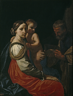 Holy Family by Simone Cantarini