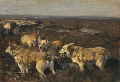 Hunde by Heinrich von Zügel