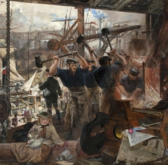 In the Nineteenth Century the Northumbrians show the World what can be done with Iron and Coal by William Bell Scott