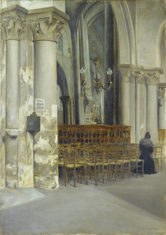 Intérieur de l'église Saint-Pierre-de-Montmartre by Edouard Zawiski