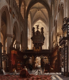Interieur kerk Brugge by Jules Victor Génisson
