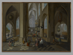 Interior of a Gothic Church by Pieter Neeffs