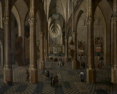 Interior of Antwerp Cathedral by Anonymous