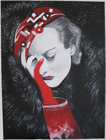 Joan Crawford in Red