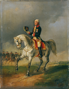 Kaiser Joseph II. reitend by Ludwig Passini