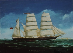 'King Arthur' schooner, Liverpool by J Robson