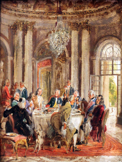 King Frederick II Tableround in Sanssouci