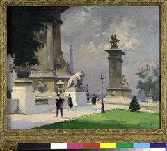 L'Entrée du Pont Alexandre III by Jules Ernest Renoux