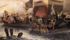 La barge du cardinal de Richelieu sur le Rhône