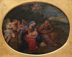 La Sainte Famille dans un paysage
