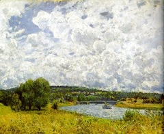 La Seine à Suresnes by Alfred Sisley