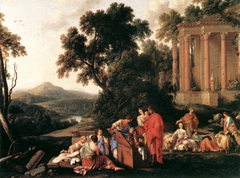 Laban Searching Jacob's Baggage for the Stolen Idols by Laurent de La Hyre