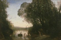 Le Bain de Diane by Jean-Baptiste-Camille Corot