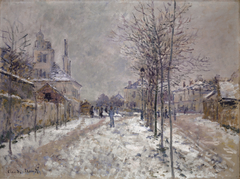 Le boulevard de Pontoise à Argenteuil, neige by Claude Monet