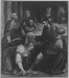 Le Christ dans la maison du pharisien Simon by Jacopo Tintoretto