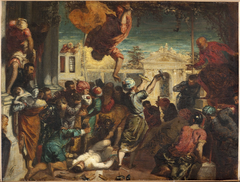 Le miracle de l'esclave, copie d'après Tintoret ou Le martyre de Saint-Marc by Félix Ziem