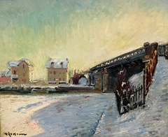 Le pont de Saint-Ouen by Gustave Loiseau