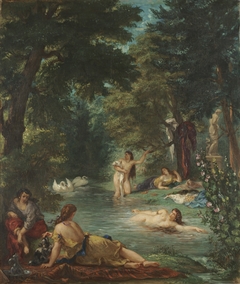 Les baigneuses by Eugène Delacroix