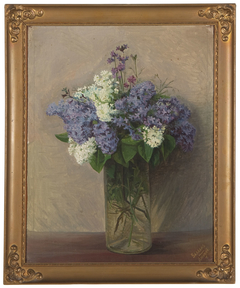 Lilacs in a Vase by Anonymous