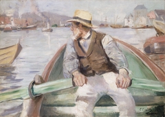 Look ahead, Bergen Harbour by Christian Krohg