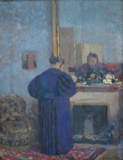 Madame Vuillard by the Fireplace by Édouard Vuillard