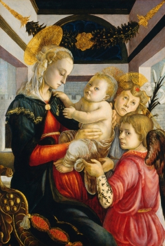 Madonna and Child with Angels by Sandro Botticelli