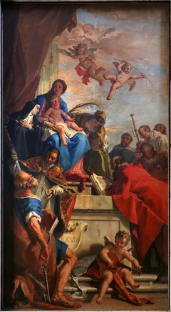 Madonna with Baby and saints by Sebastiano Ricci