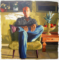 male of sofa man portrait realism art raphael perez realistic paintings men portraits