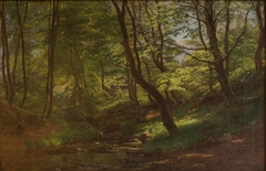 May Day with Trees in Leaf in the Marselisborg Woods by Janus la Cour