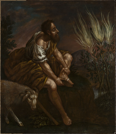 Moses before the burning bush by Domenico Fetti