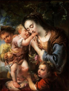 Mother with her Three Children (Maria Ovens, the Wife of the Painter)