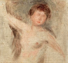 Naked woman in bust