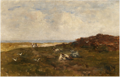 North County Dublin, Cattle at Rest near the Sea by Nathaniel Hone the Younger
