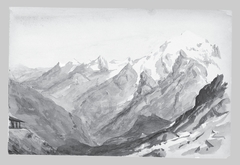 Ortler Spitz from Summit of Stelvio Pass (from Switzerland 1869 Sketchbook) by John Singer Sargent