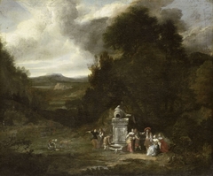 Party in Wooded Landscape by Unknown Artist