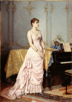 Portrait de Rose Caron (1857-1890), chanteuse by Auguste Toulmouche