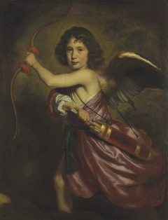 Portrait of a boy as cupid