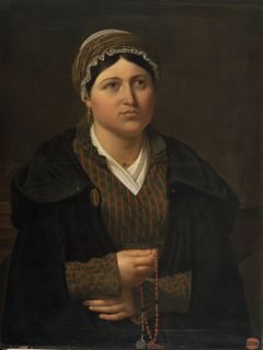 Portrait of a Bruges Woman Praying by Joseph-François Ducq