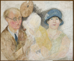 Portrait of a painter and his family (M. Gromaire) by Tadeusz Makowski