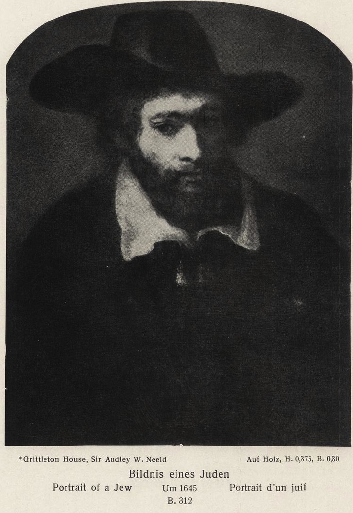 Portrait of a Seated Jew in a Broad Black Hat