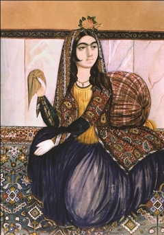 Portrait of a seated woman