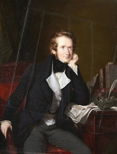 Portrait of Alfred de Vigny by Pierre Daubigny