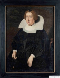 Portrait of Jel of Juliana van Liauckama (1585-1650) by Wybrand de Geest