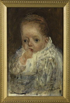 Portrait of M. Biegel as a baby by Jozef Israëls