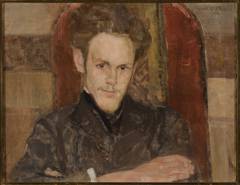 Portrait of Maksymilian Rosen, painter. by Witold Wojtkiewicz