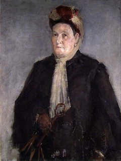 Portrait of Mathea Strøm, the Artist's Mother by Halfdan Strøm