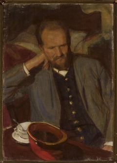 Portrait of Stanisław Florek, railway official by Wojciech Weiss